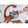 Miniatyrbild 2 av 5: Matta FUN Dino för barn Dinosaurier kräm, 160x220 cm