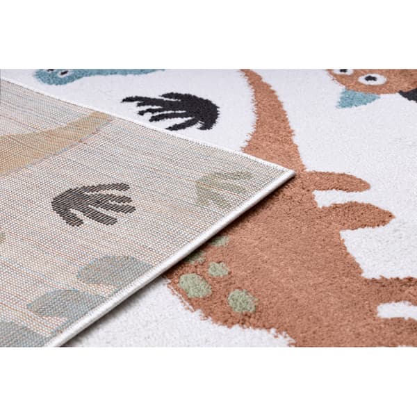 Matto FUN Dino lapsille, Dinosaurukset kerma, 280x370 cm