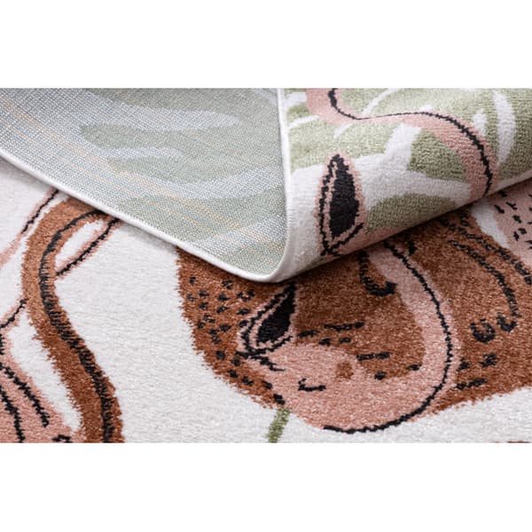 Matto FUN Flami lapsille, flamingos kerma, 120x170 cm