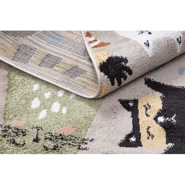Matto FUN Kittens lapsille, kissat beige, 240x330 cm