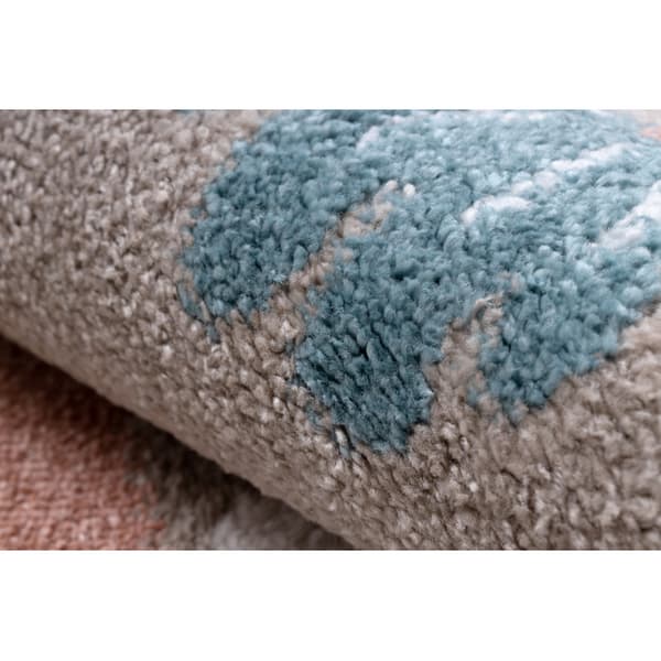 Matto FUN Sweety lapsille, yksisarvinen, sateenkaari beige, 140x190 cm