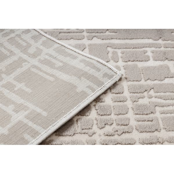 Matta ACRYLIC VALS 3236 Abstraktion beige, 70x140 cm
