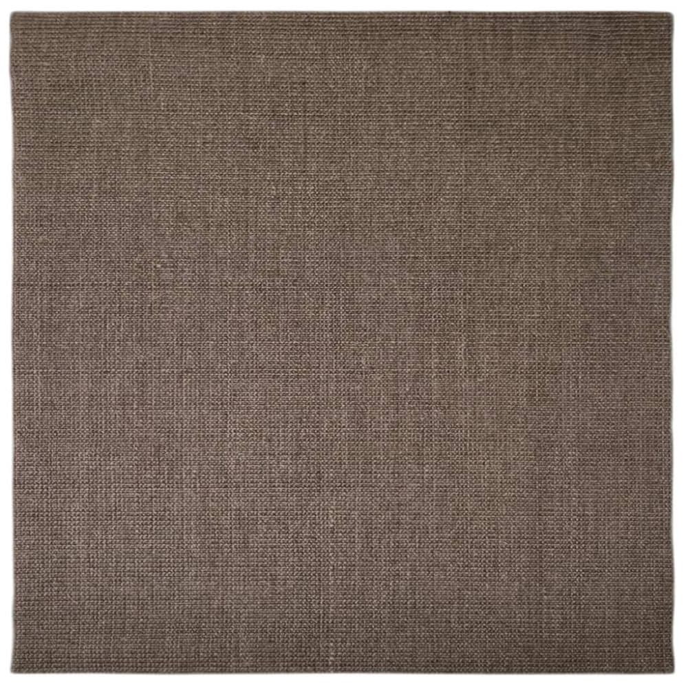 vidaXL Matta naturlig sisal 100x100 cm brun