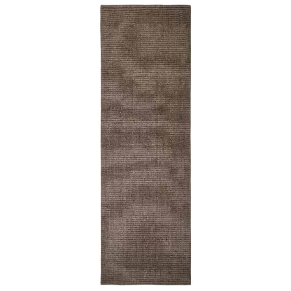 vidaXL Matta naturlig sisal 80x250 cm brun