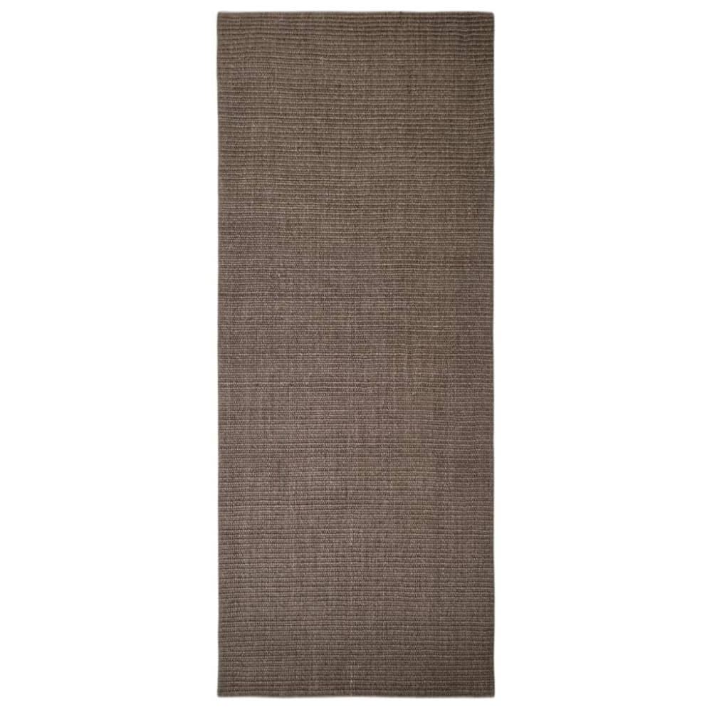 vidaXL Matta naturlig sisal 80x200 cm brun