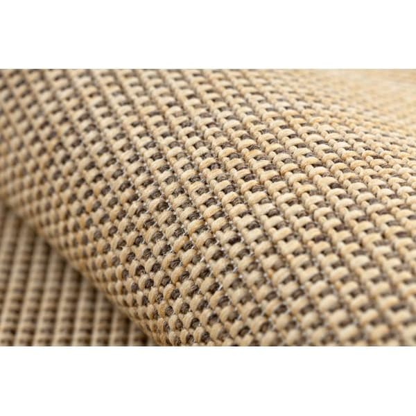 Sisaltæppe SISAL FLOORLUX 20580 glat, forenet, enfarvet - natural / coffee, 60x110 cm