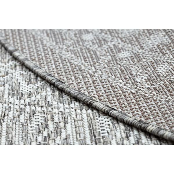 Matta SISAL LOFT 21207 Rosette BOHO cirkel ivory/silver/taupe, cirkel 160 cm