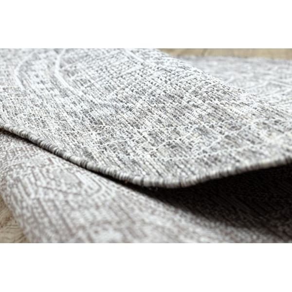 Matta SISAL LOFT 21207 Rosette BOHO cirkel ivory/silver/taupe, cirkel 160 cm