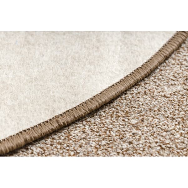 Matta runda MOORLAND TWIST beige, cirkel 100 cm