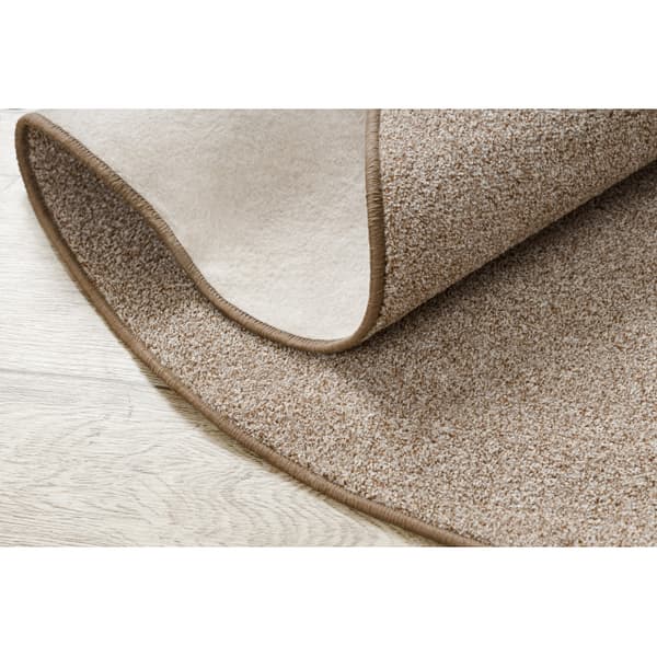 Matta runda MOORLAND TWIST beige, cirkel 100 cm