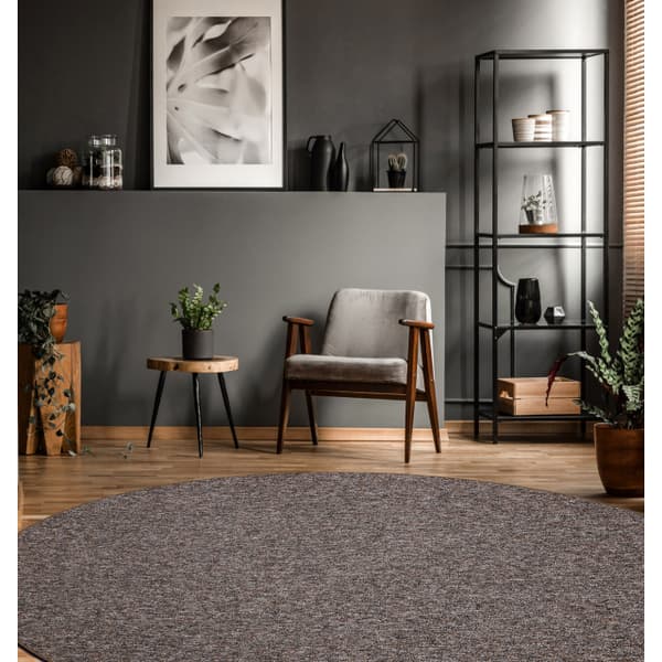 TÆPPER HJUL SUPERSTAR 310 BEIGE BRUN, cirkel 170 cm