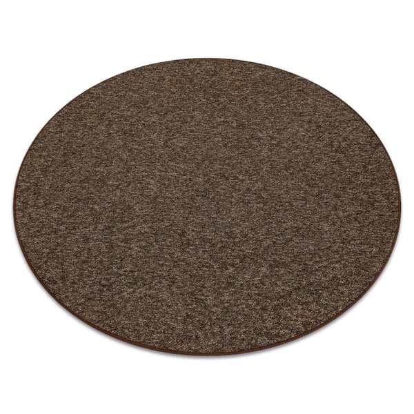 TÆPPER HJUL SUPERSTAR 888 BRUN, cirkel 200 cm