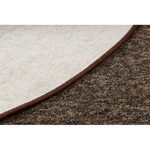 TÆPPER HJUL SUPERSTAR 888 BRUN, cirkel 100 cm