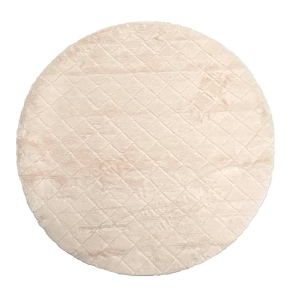 Rabbit Cloud Beige Rund Ryamatta