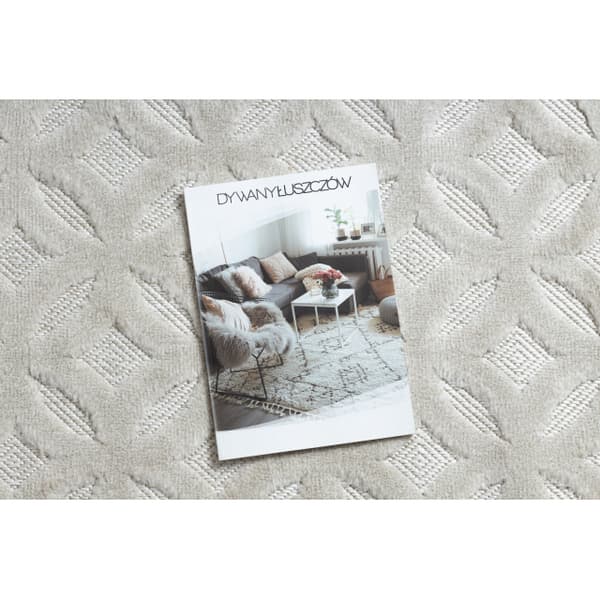 Matta SANTO SISAL 58507 Genombruten art déco beige, 160x220 cm