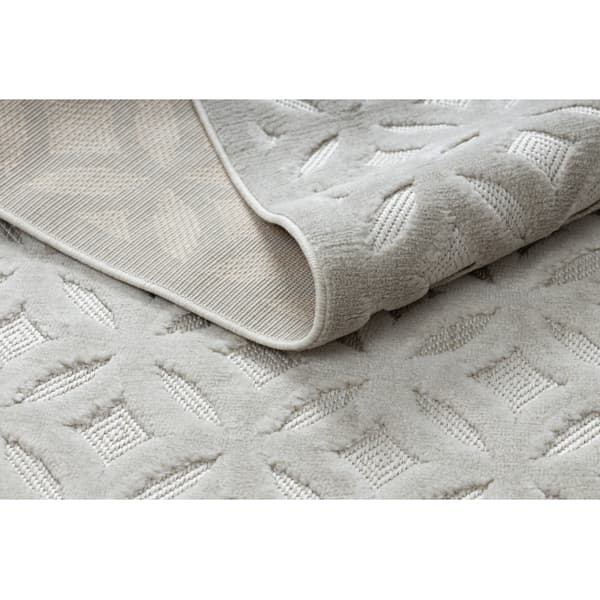 Matta SANTO SISAL 58507 Genombruten art déco beige, 200x290 cm