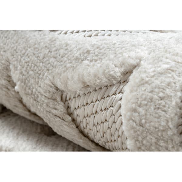 Matta SANTO SISAL 58507 Genombruten art déco beige, 200x290 cm