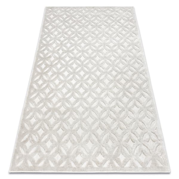Matta SANTO SISAL 58507 Genombruten art déco beige, 200x290 cm