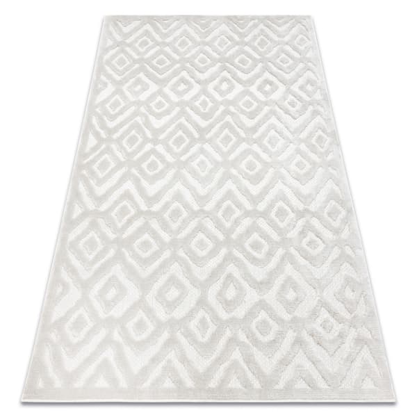 Matta SANTO SISAL 58381 Ruter, sicksack beige, 160x220 cm