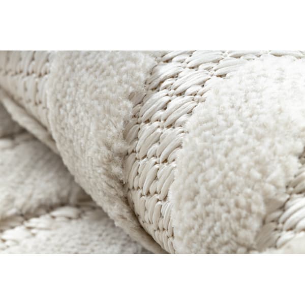 Matta SANTO SISAL 58381 Ruter, sicksack beige, 180x270 cm