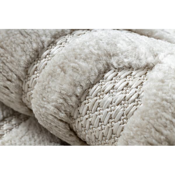 Tæppe SANTO OVERRASKNING SISAL 58380 heksagon, sekskant beige, 180x270 cm