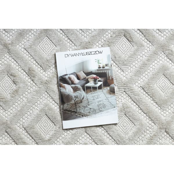 Matta SANTO SISAL 58365A Ruter, beige, 200x290 cm