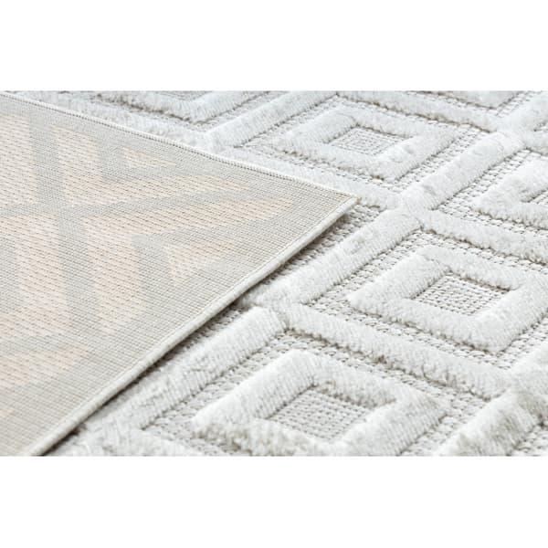 Matta SANTO SISAL 58365A Ruter, beige, 200x290 cm
