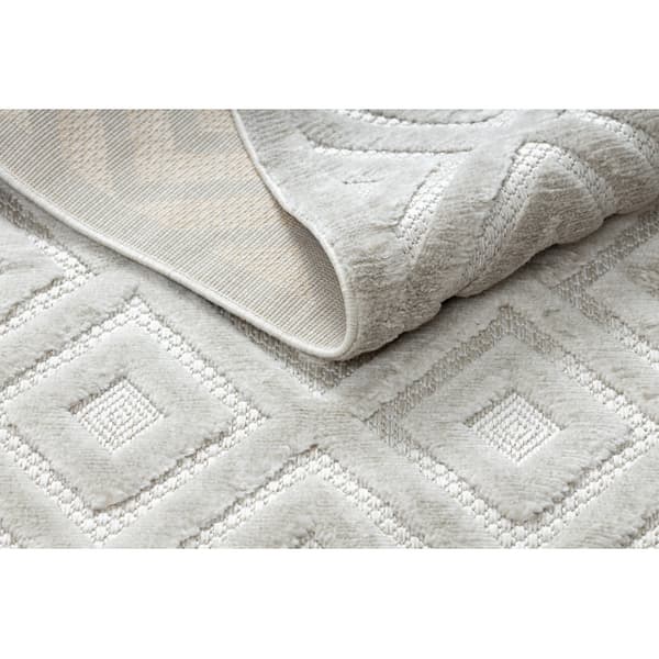 Matta SANTO SISAL 58365A Ruter, beige, 200x290 cm