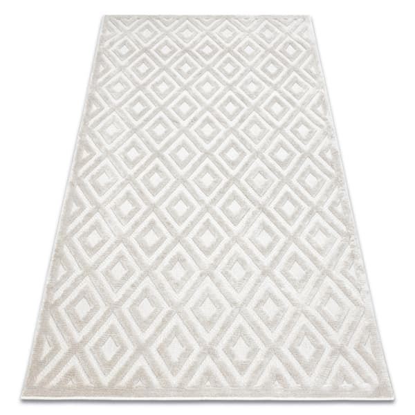 Matta SANTO SISAL 58365A Ruter, beige, 200x290 cm