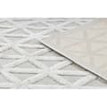 Miniatyrbild 3 av 5: Matta SANTO SISAL 58500 Triangles, geometrisk beige, 180x270 cm