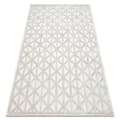Miniatyrbild 1 av 5: Matta SANTO SISAL 58500 Triangles, geometrisk beige, 180x270 cm