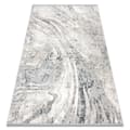 Miniatyrbild 1 av 5: Modern Matta TULS strukturell, fringe 51328 vintage, abstraktion elfenben / grå , 280x370 cm