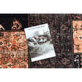 Miniatyrbild 2 av 5: ANTIKA antik ancient chocolate, modernt lapptäcke, grekisk tvättbar - brun / terrakotta, 120x170 cm