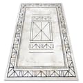 Pikkukuva 1 / 5: ANTIKA 125 tek matto, moderni kehys pesu, kreikkalainen - beige / harmaa, 120x170 cm