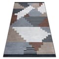 Miniatyrbild 1 av 5: ANTIKA antik 126 tek, modernt geometric tvättbar - beige / grå , 120x170 cm