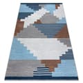 Miniatyrbillede 1 af 5: ANTIKA 124 tek, moderne geometrisk vaskbart - beige / blå, 120x170 cm