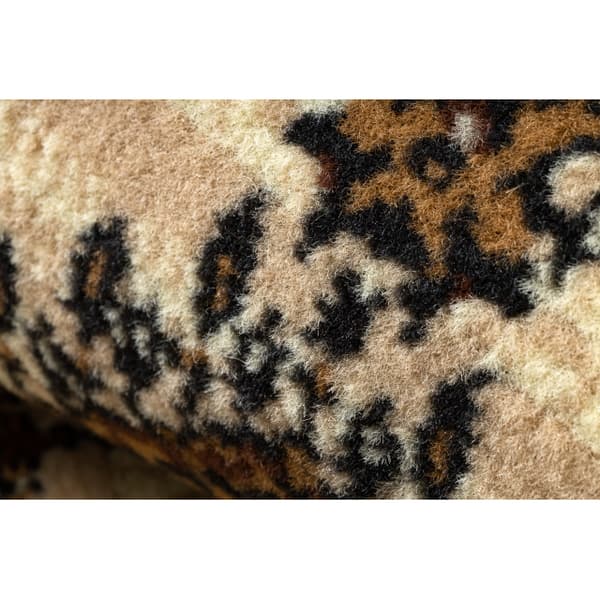 Matta BCF Morad ZEGARY klockor, klassisk - beige, 80x150 cm