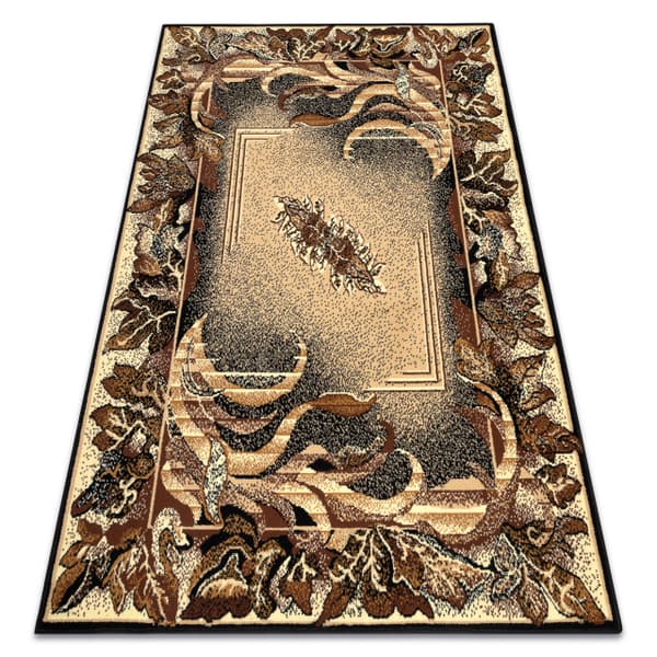 Matta BCF Morad LIŚĆ Löv Agawa klassisk - beige, 60x110 cm