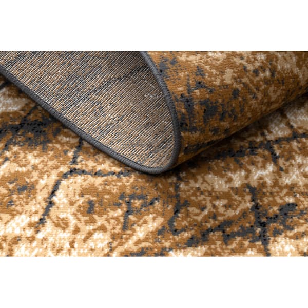 Matto BCF Morad PIEŃ Runko, puu - harmaa / beige / vanha kulta, 120x170 cm