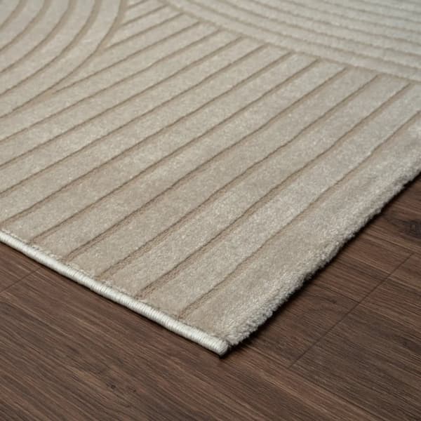 Twisty Spin Mörkbeige Modern Matta