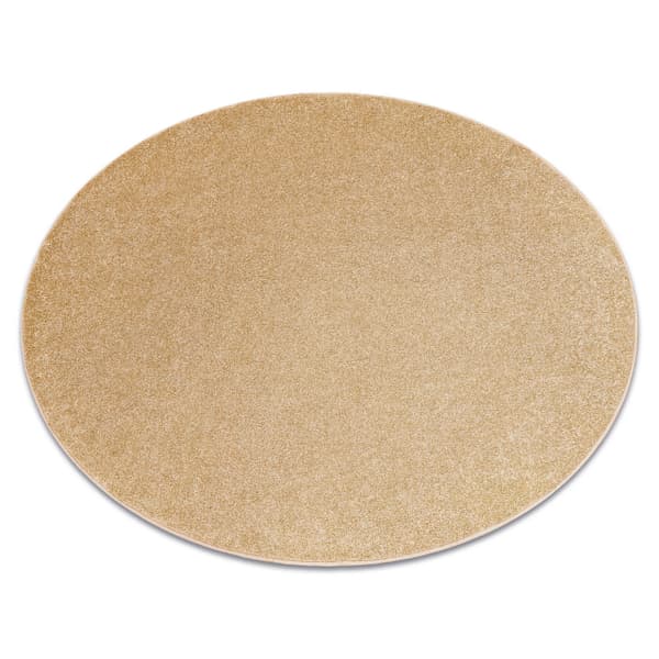 Matta, runda EXCELLENCE guld 511 vanlig, platt, MELANGE, cirkel 100 cm