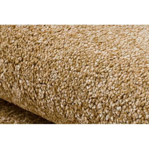 Matta, runda EXCELLENCE guld 511 vanlig, platt, MELANGE, cirkel 200 cm