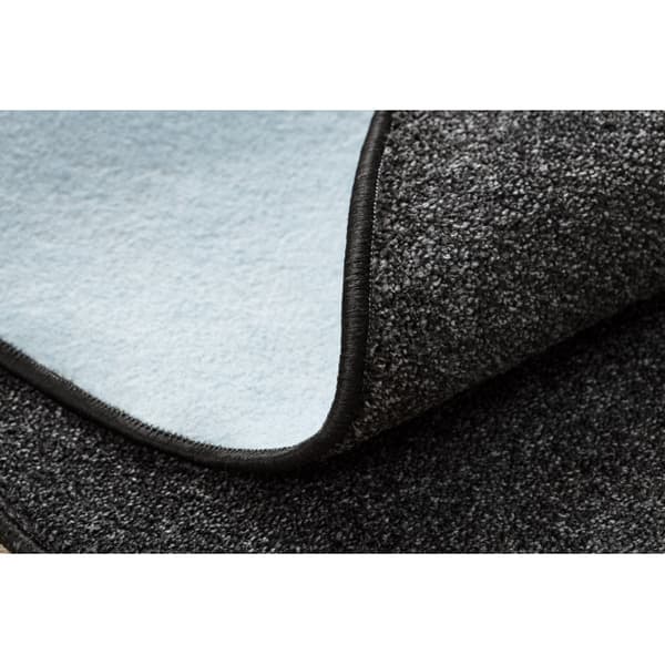 Matta, runda EXCELLENCE svart 141 vanlig, platt, MELANGE, cirkel 170 cm