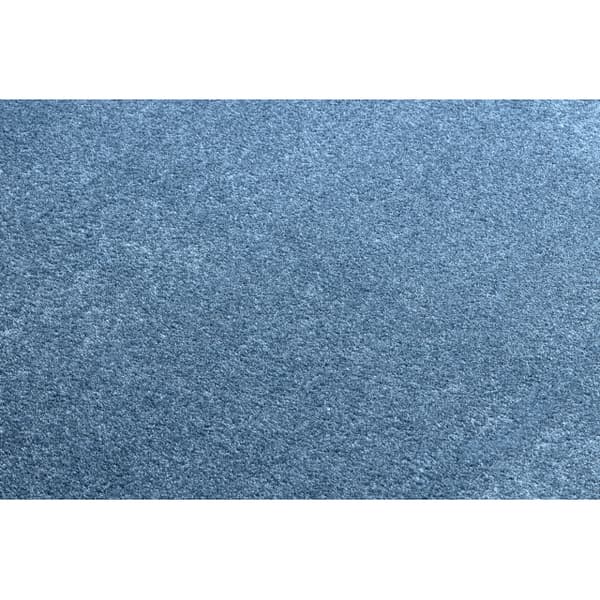Matto SANTA FE sininen 74 sileä, yhtenäinen, yksivärinen, 100x400 cm