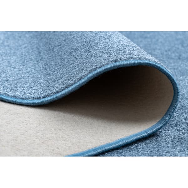 Fortovet SANTA FE blå 74 glat, forenet, enfarvet, 150x350 cm