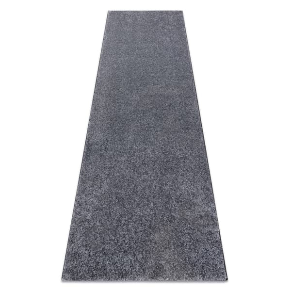Löpare SANTA FE grå 97 vanlig, platt, en färg, 70x370 cm