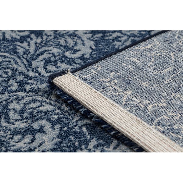Matto Villa JADE 45007/500 Ornamentti tummansininen / sininen OSTA, 85x160 cm