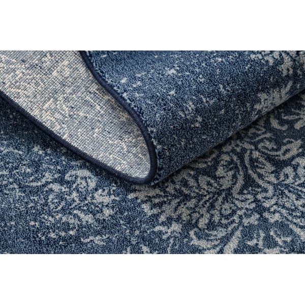 Matto Villa JADE 45007/500 Ornamentti tummansininen / sininen OSTA, 85x160 cm