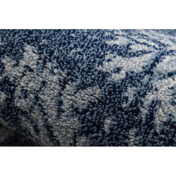 Matto Villa JADE 45007/500 Ornamentti tummansininen / sininen OSTA, 85x160 cm