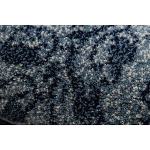 Gulvtæppe JADE 45008/903 Ornament mørkeblå / blå OSTA, 67x130 cm